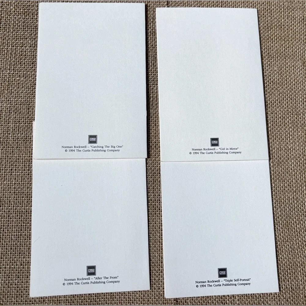 Vintage Norman Rockwell Paintings Note Card Set American Culture Nostalgia Core
